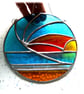 Sunset Waves Suncatcher Stained Glass 020 Handmade Art Gift - Image 5