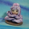Tiny Blossom Gnome 'Lyla' flower tableau OOAK Sculpt by Ann Galvin