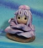Tiny Blossom Gnome 'Lyla' flower tableau OOAK Sculpt by Ann Galvin