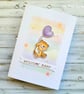 Teddy New Baby Card - baby congrats, new parents, grandparents - Image 2