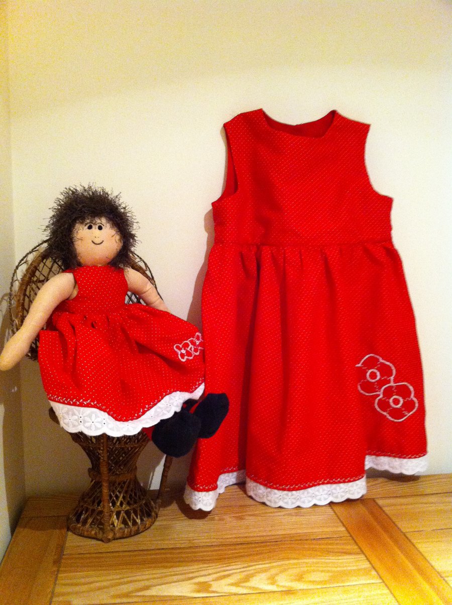 Poppy Dress and rag doll