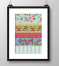 113 - Cross Stitch Floral Patchwork Victorian Rose Quilt Block Shabby Chic - Image 4