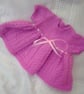 Baby's Knitted Dress with a Full Skirt, Baby Shower Gift, Prem Sizes Available - Image 1