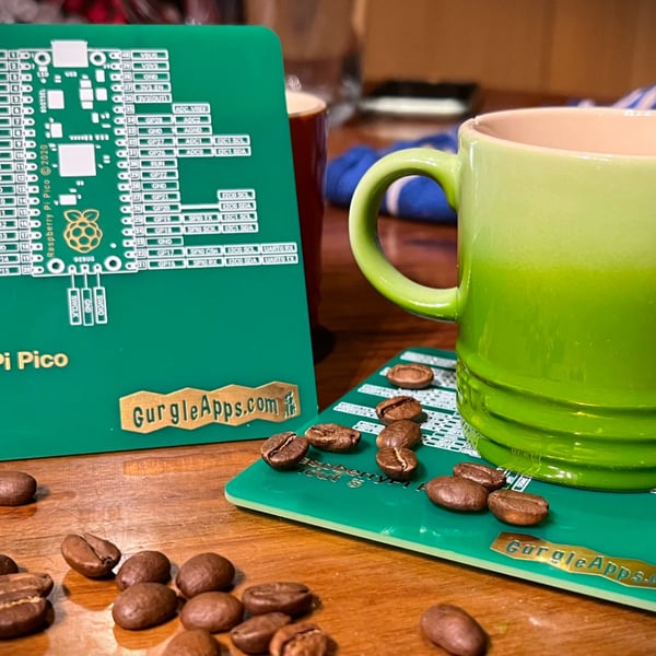 Raspberry Pi Pico Pinout PCB Coaster