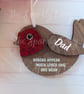 Personalised Robin Christmas Ornament, In Loving Memory, memorial - Image 1