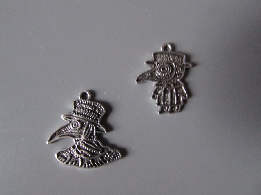 Plague Doctor charm pendant