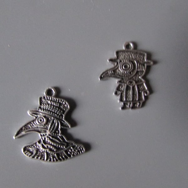 Plague Doctor charm pendant