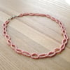 Pink Loop Woven Bead Necklace