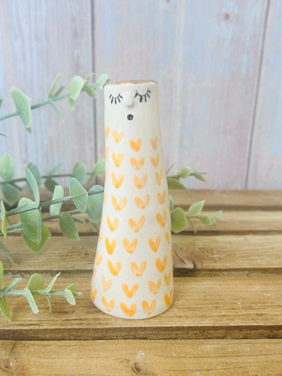 Small Orange People Vase 