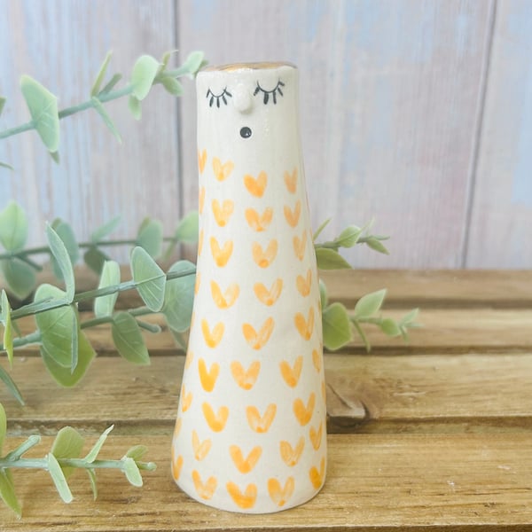 Small Orange People Vase 
