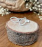 Silver Navette Stud Earrings - Image 1
