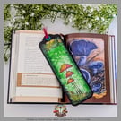 Magical Toadstool themed handcrafted Bookmark