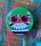 Fun illustrated pin badges by Jo Brown Happy Tomato - Image 2