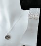 Handmade Fine Silver Drop Earrings - Heritage Lace Design - Image 4