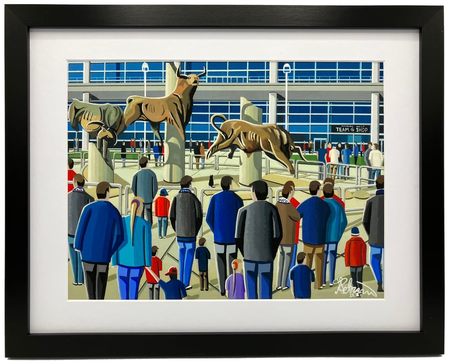 Houston NFL. High Quality Framed Art Print. Approx A4