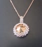 Silver and Rose Gold Pendant - Image 3
