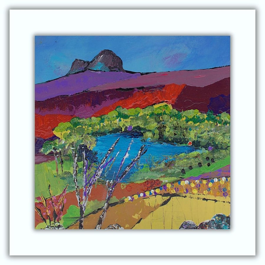 Ready to hang - Scotland - Suilven - mountain - original landscape painting