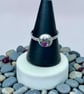 Sterling Silver 3.5mm Ruby Pebble Ring  - Gift Boxed - Image 2