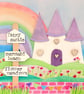 Fairy Castle - printed greetings card  - Image 3