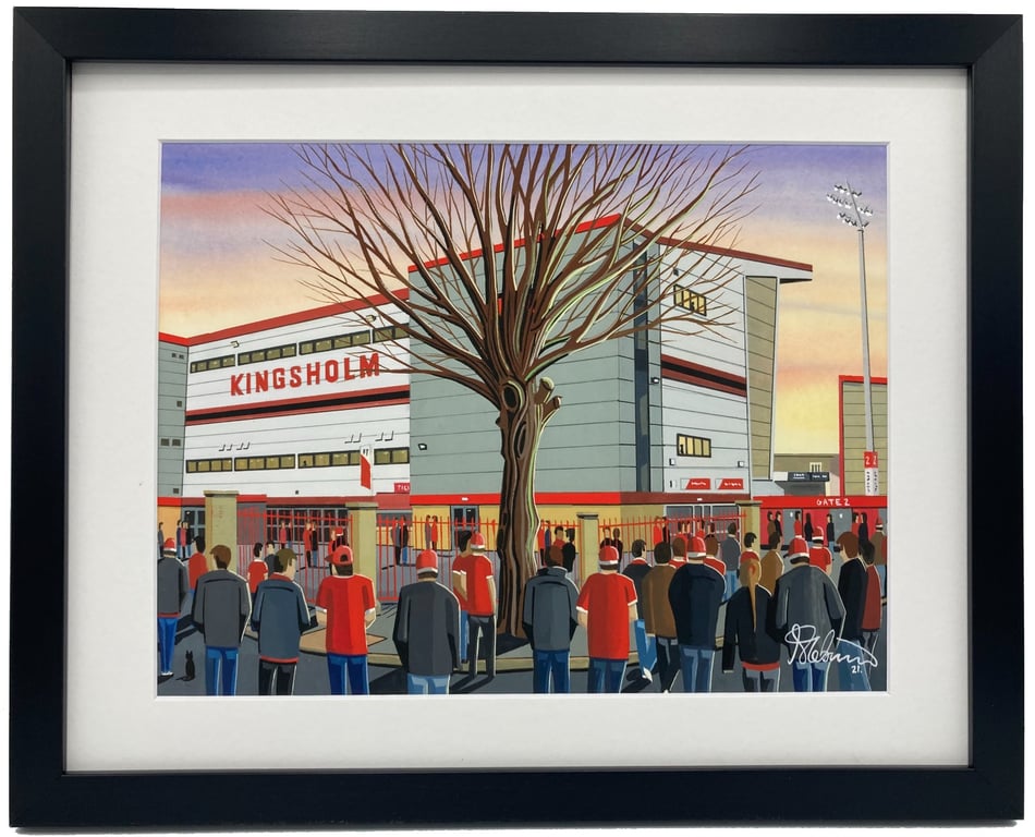 Gloucester. Framed & Unframed Fine Art Print, Rugby Union Stadium Gift
