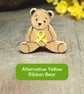 Bone Cancer Awareness Bear Pin, Handmade Teddy Pin, Personalised Support Gift - Image 9