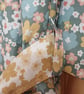 Bath Robe teal floral kimono style summer dressing gown one size 10 to 16 - Image 5