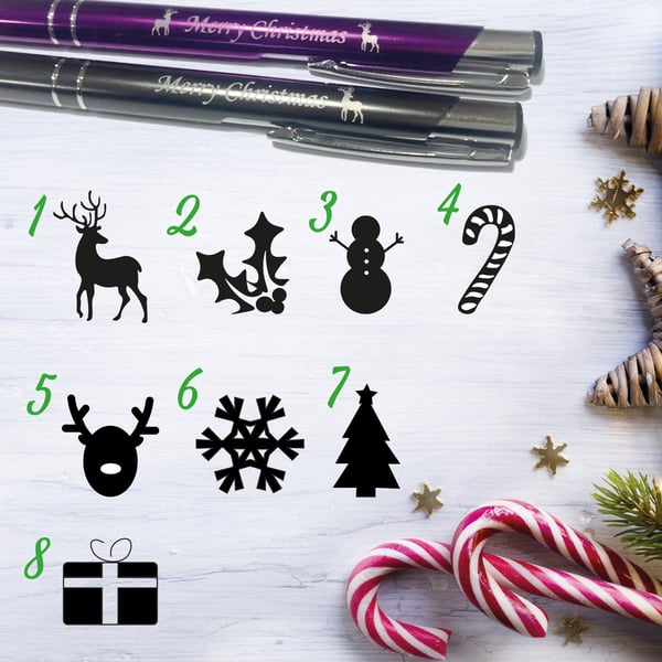 Christmas Personalised Engraved Symbol Metal Pen Season High Quality Custom 