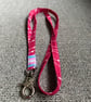 Pink stripy spot 100% Cotton Lanyard with Breakaway Clip - Image 8