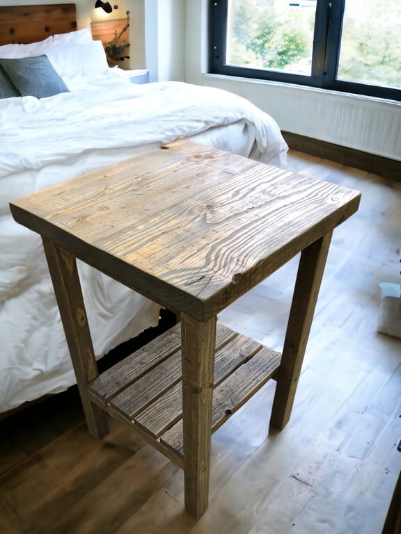 Side Table - Storage Unit - Using Reclaimed Wooden Scaffold Boards THE LEWIS
