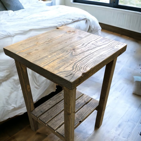 Side Table - Storage Unit - Using Reclaimed Wooden Scaffold Boards THE LEWIS