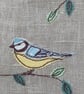 Elastic Bookmark with Embroidered Blue Tit - Image 4