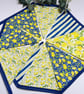 Handmade Fabric Bunting 10 flags: Lemons Home Decor - Image 3
