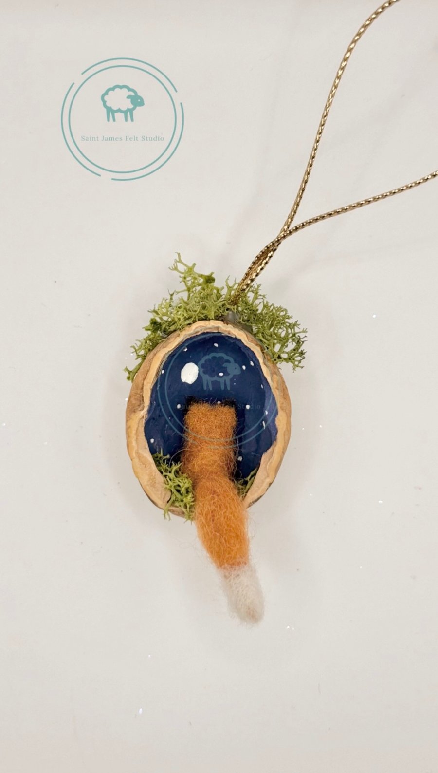 Moongazing Fox - Hanging Decoration