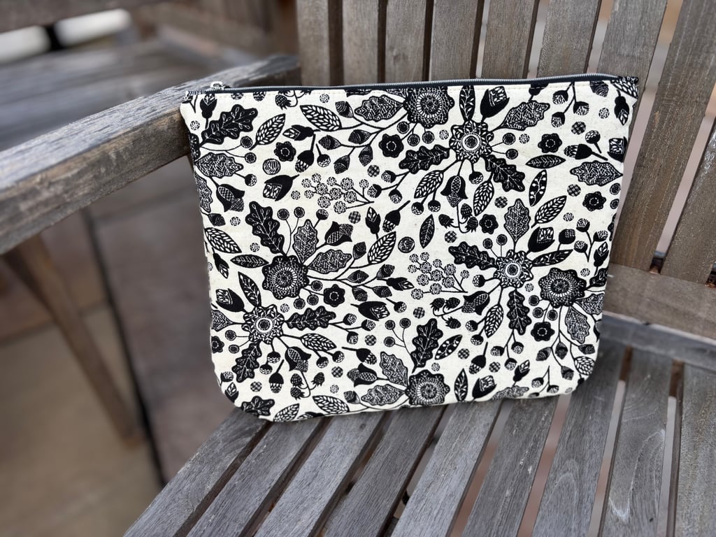 Pretty floral tablet cover or large purse