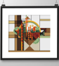 233C - Geometric May Basket Cross Stitch Pattern: Art Deco BROWN (PDF Chart) - Image 3