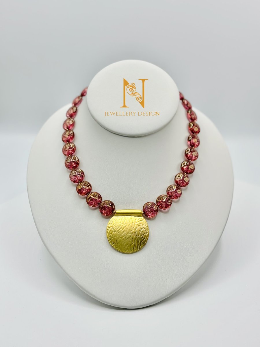 Pink & Gold Statement Necklace