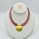 Pink & Gold Statement Necklace