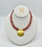 Pink & Gold Statement Necklace