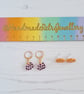 Halloween patterned pumpkin earrings, choose your colour and pattern - Image 10