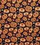 Pumpkins Digital Cotton Large Hair Scrunchie - Image 3
