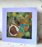 Small abstract textile art - nature study - mounted & ready to frame - Image 5