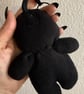 Skeleton Plush Bag Charm (black & white) - Image 4