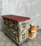 1:12 scale dolls house folk art drawers with paper mache fox - Image 4