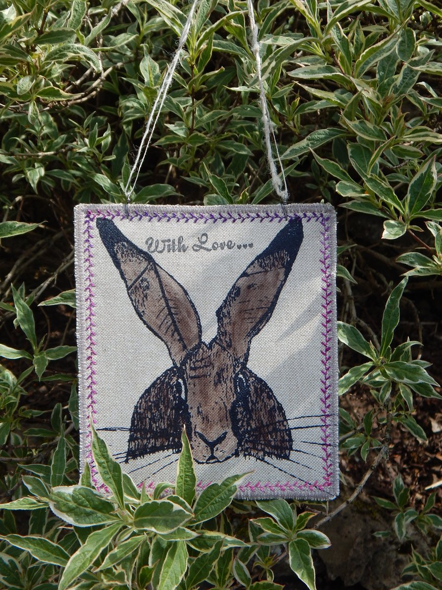 Reserved for Claire Hare Hanger - with love - pink