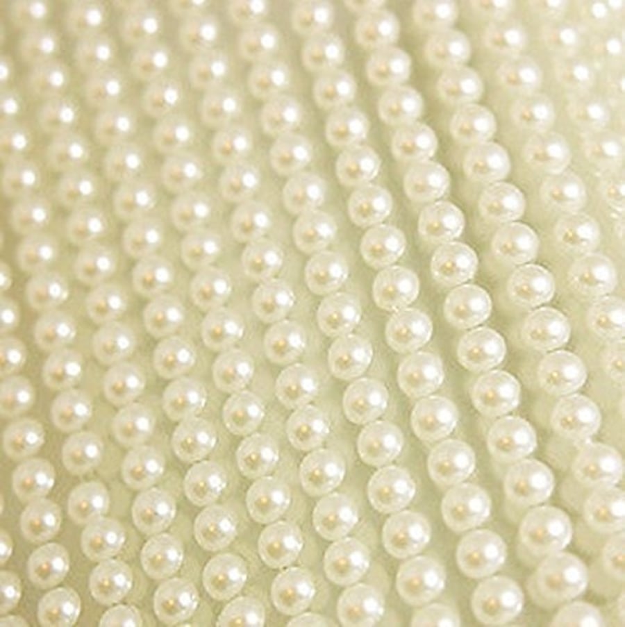 500 Mini Self Adhesive Pearls 3mm Beautiful Small Round IVORY Pearl Stick On Adh
