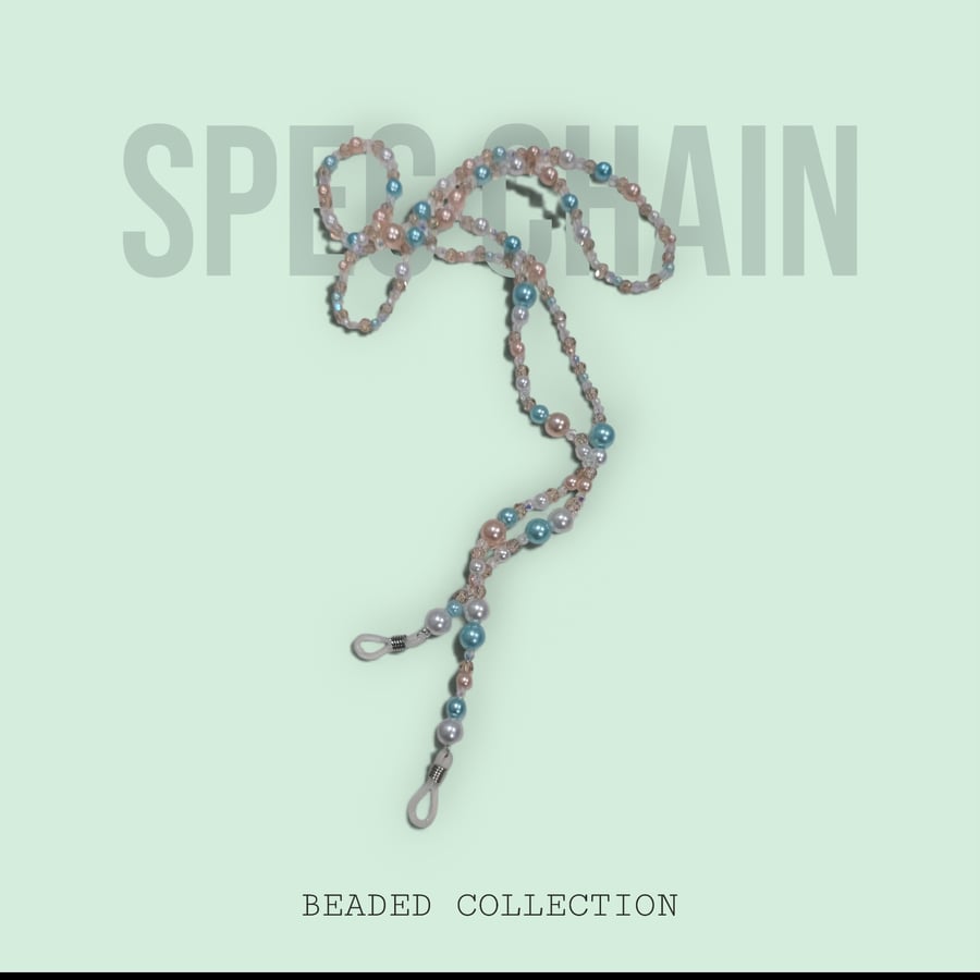 Handmade beaded spectacle chain