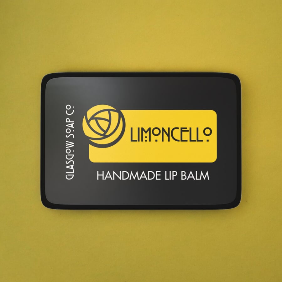 Limoncello Lip Balm, Small Scottish Gift, Handmade by Glasgow Soap Company