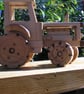 Wooden Model Toy Tractor and Trailer