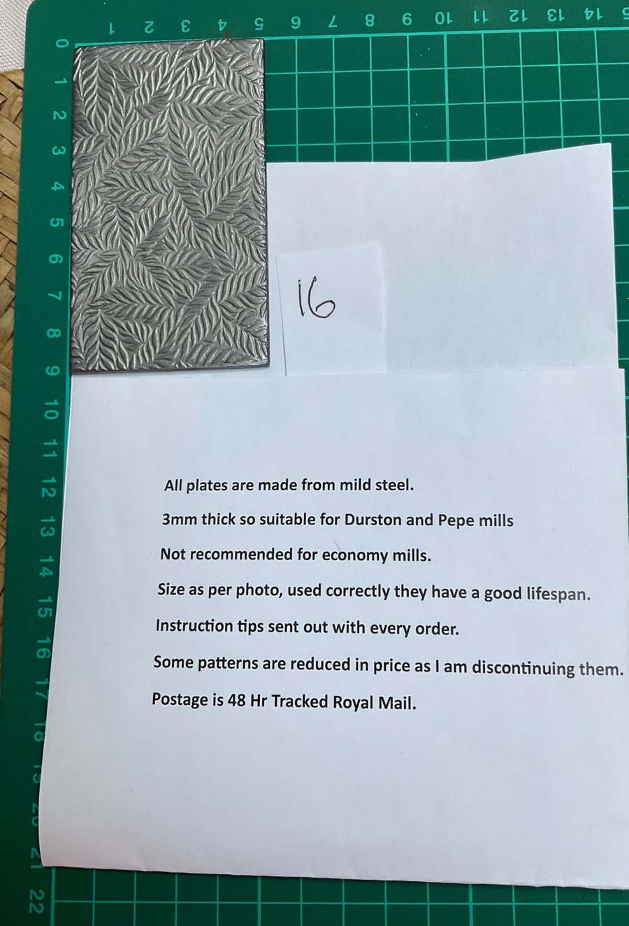 Rolling Mill Texture Plate 16.