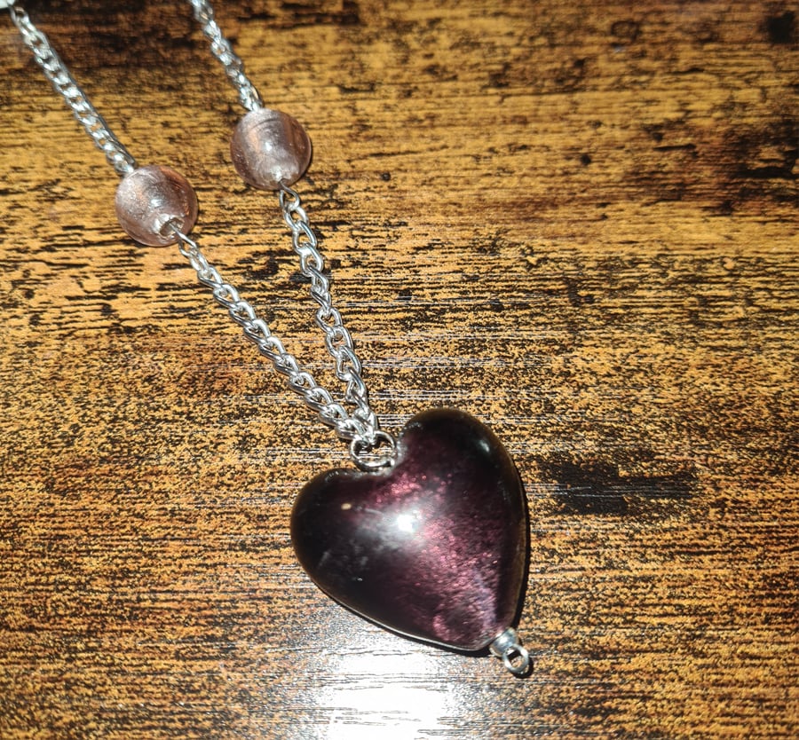 Murano heart necklace new arrivals